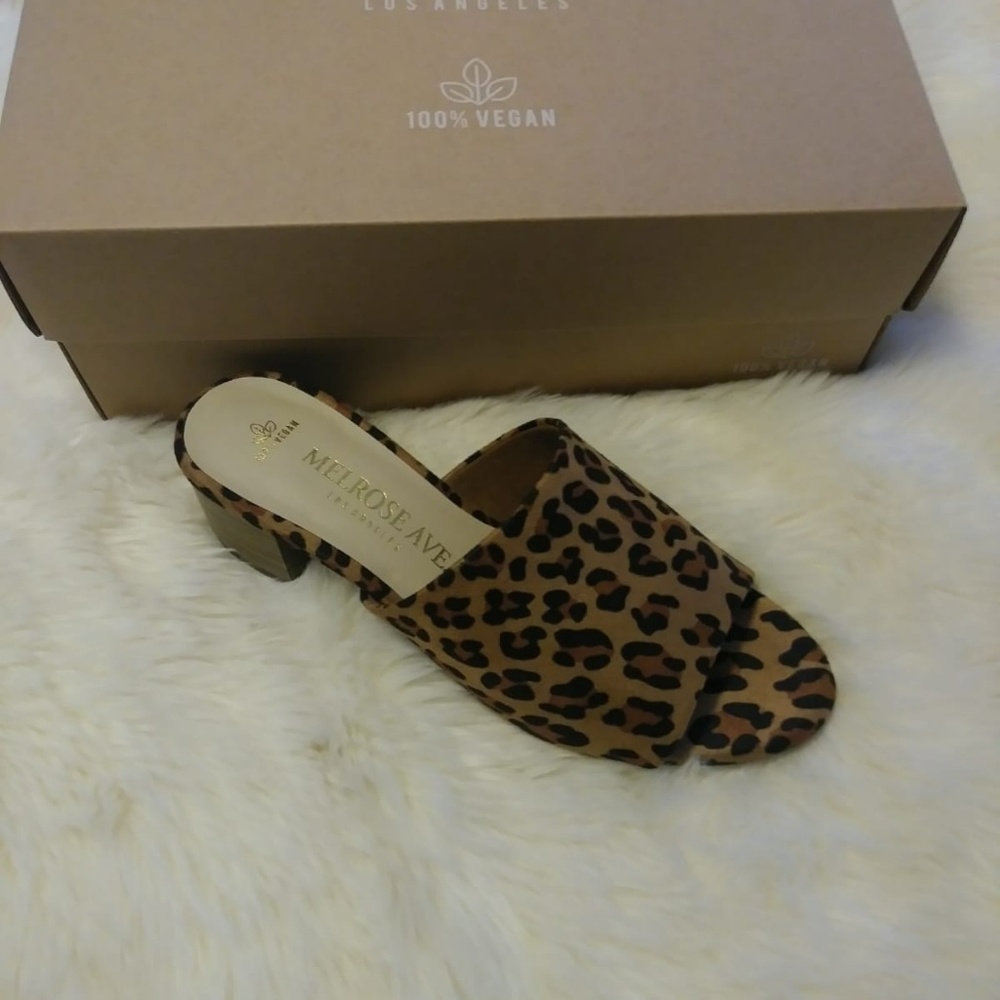 Leopard print sandals